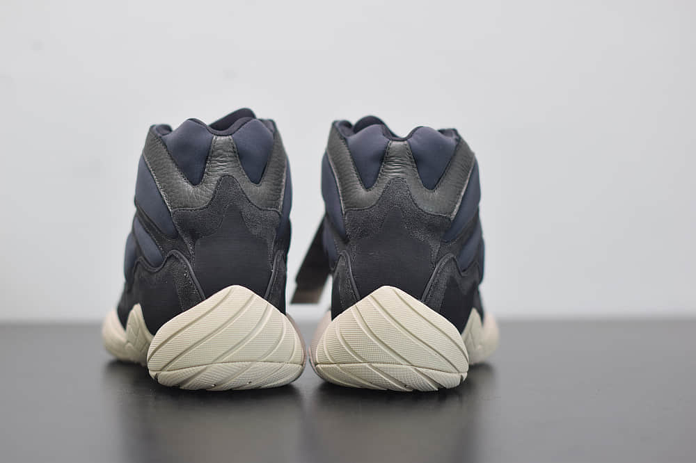 阿迪达斯Adidas YEEZY 500 HIGH「Slate」黑曜石高帮复古运动鞋纯原版本 货号：FW4968