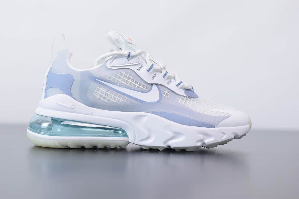 耐克Nike Air Max 270 React白色气垫运动鞋纯原版本 货号：CT1265-100