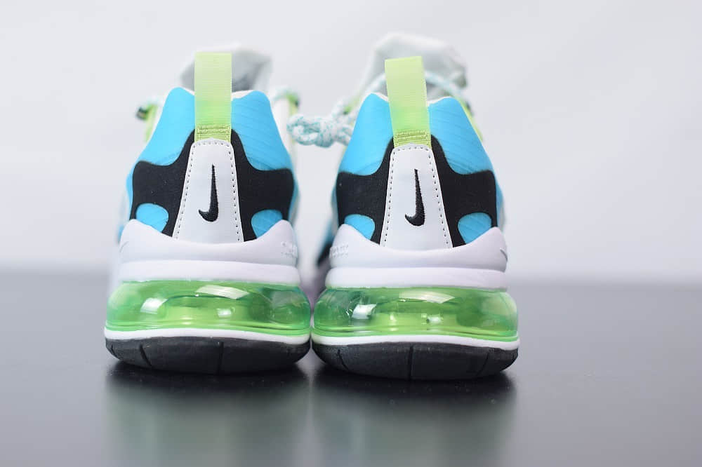 耐克Nike Air Max 270 React白绿色气垫运动鞋纯原版本 货号：CT1265-300