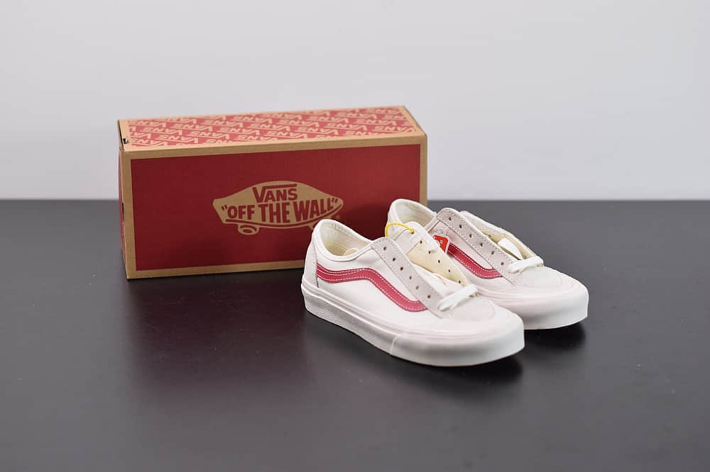 万斯Vans Style 36 Decon SF 权志龙低帮白红杀人鲸半月包头硫化帆布鞋纯原版本 货号：VN0A3DZ3OXS