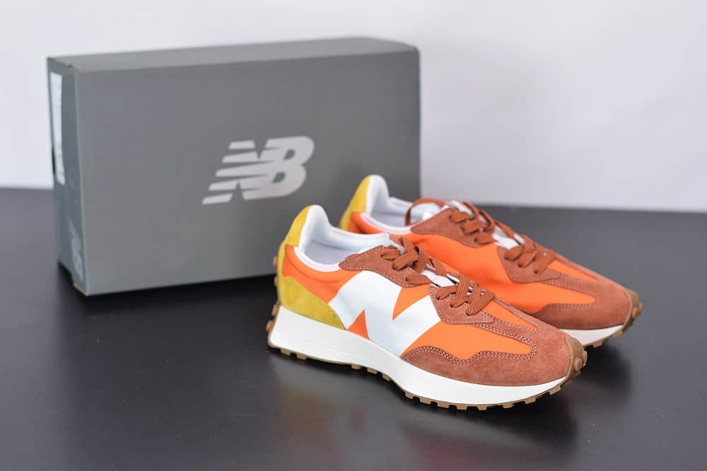 新百伦New Balance MS327复古先锋系列橙色休闲运动慢跑鞋纯原版本 货号：MS327CLA