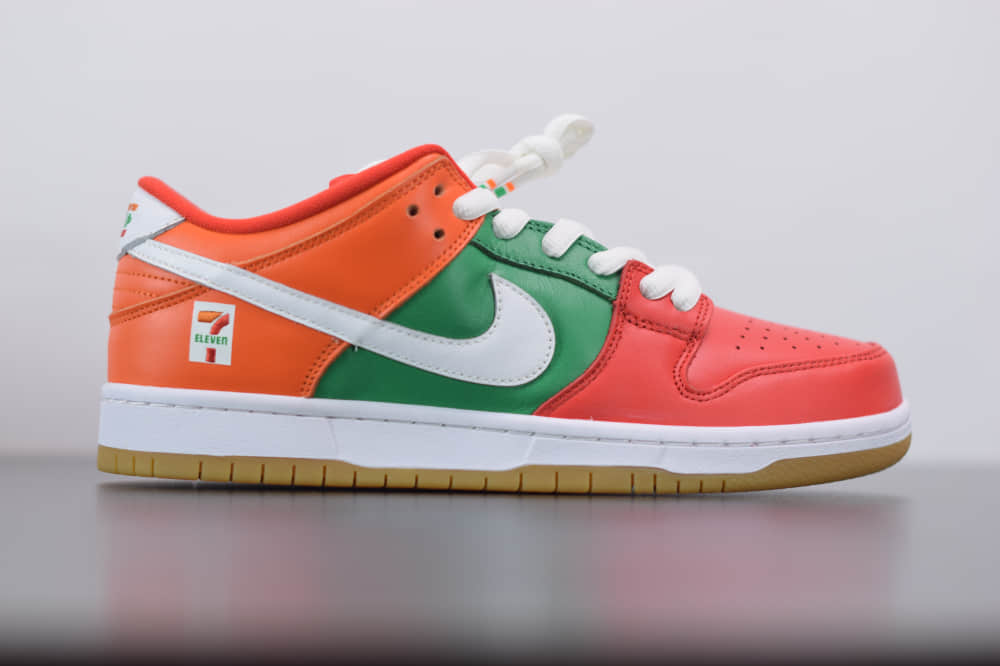 耐克7-Eleven x Nike SB Dunk Low便利店联名七彩低帮板鞋纯原版本 货号：CZ5130-600