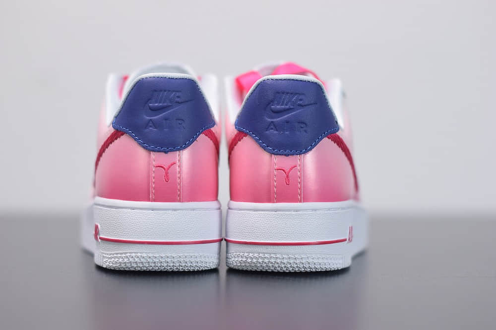 耐克Nike Air Force 1 “Kay Yow渐变白粉配色抗乳腺癌限定休闲板鞋纯原版本 货号： CT1092-100