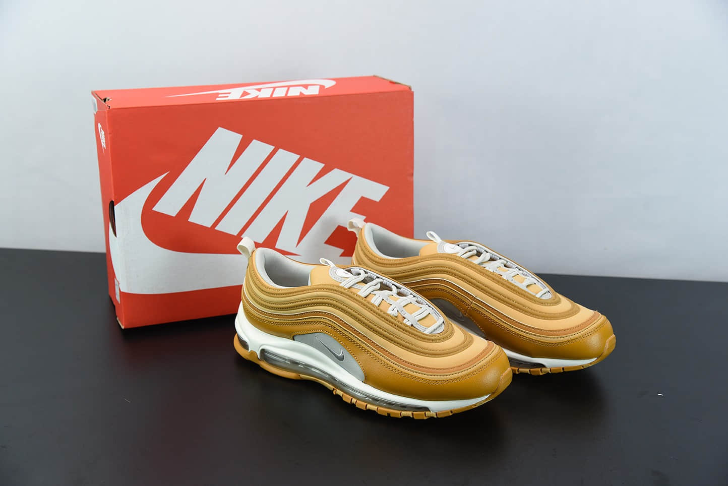 耐克Nike Air Max 97客制配色子弹全掌气垫复古运动鞋纯原版本 货号：CT1904-700