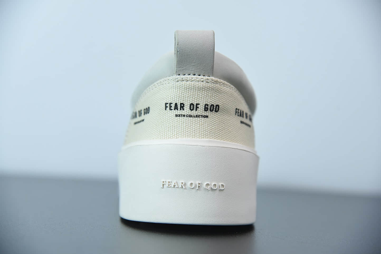 FOG Fear of God 主线101 Lace up 印花logo米白低帮板鞋纯原版本 货号：6H197000SCA