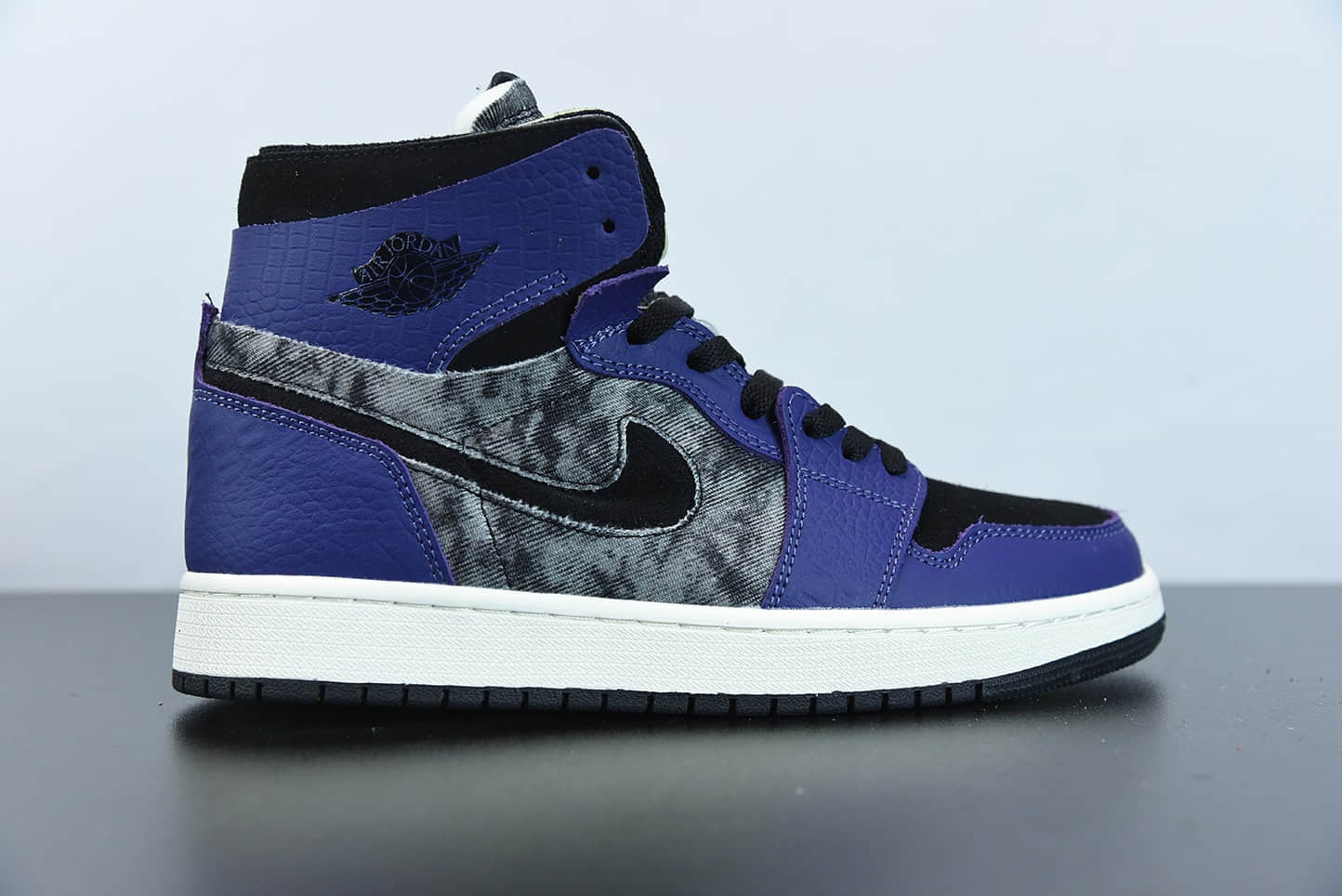 乔丹Air Jordan 1 Zoom CMFT “Bayou Boys” “状元锡安水染鳄鱼紫高帮板鞋纯原版本 货号：DC2133-500