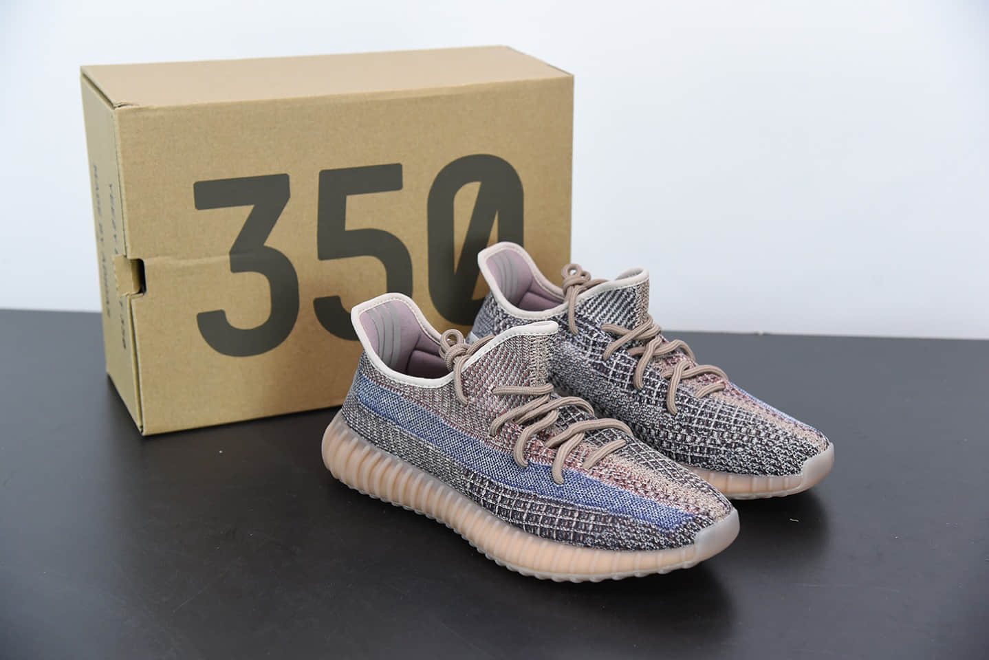 阿迪达斯Adidas Yeezy 350 Boost V2 “Static Refective”蓝棕百搭轻便爆米花中底休闲运动慢跑鞋纯原版本 货号： H02795