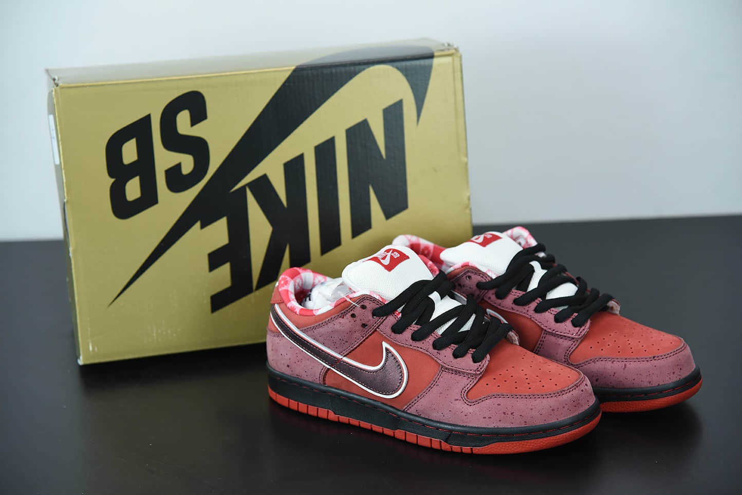 耐克Nike SB Dunk Low Red Lobster 红龙虾扣篮系列复古低帮休闲运动滑板板鞋纯原版本 货号：313170-661