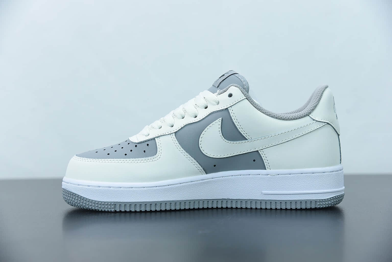 耐克Nike Air Force 1 Low '07 “米灰拼接”低帮空军一号休闲板鞋纯原版本 货号：BV6088-301