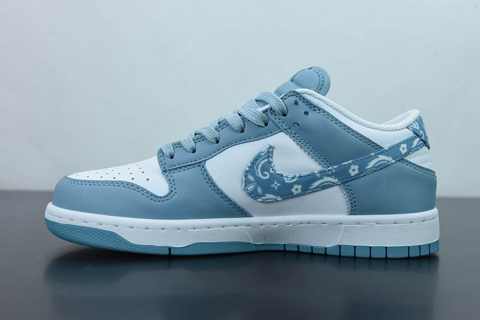 耐克 Nike Dunk Low Greenblue paisley 蓝绿色佩斯利扣碎篮板时尚休闲板鞋纯原版本 货号：DH4401-101