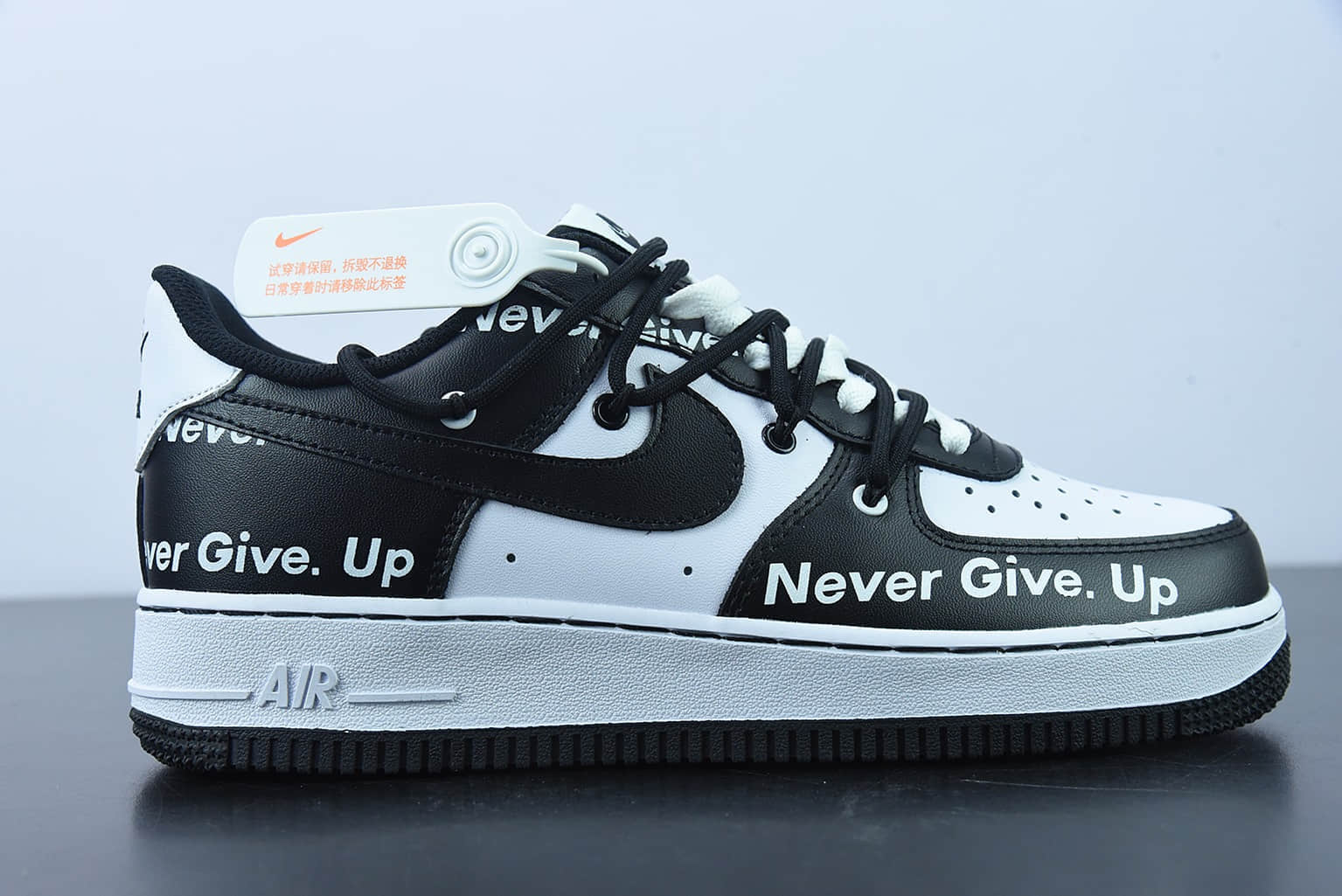 耐克 Nike Off-White™x Nike Air Force 1'07 LowBlackWhite空军一号“OW黑白熊猫登山绑绳”低帮经典百搭休闲运动板鞋纯原版本 货号：CV1724-104