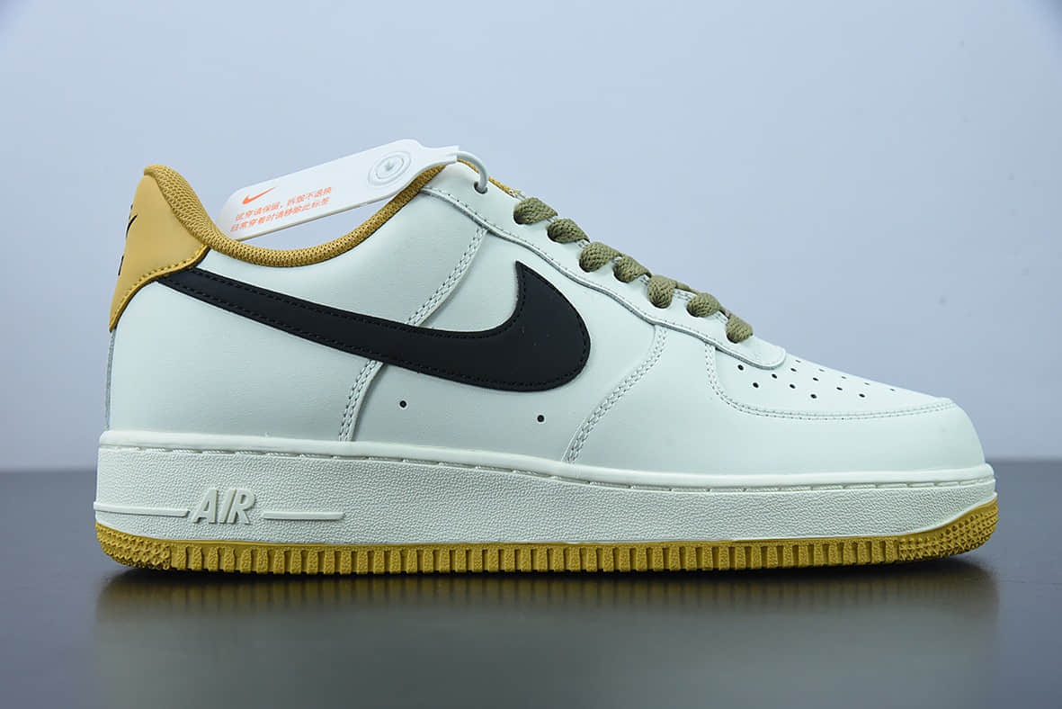 耐克 Nike Air Force 1'07 Low 米黄绿低帮空军一号休闲板鞋纯原版本 货号：DD3063-066