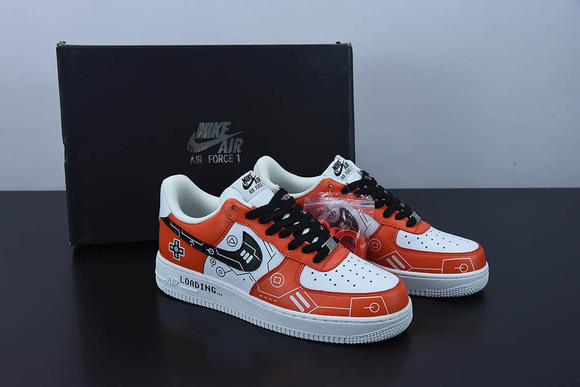 耐克Nike Air Force 1 Low’07 白红黑电玩主题空军一号低帮休闲板鞋纯原版本 货号：CW2288-112