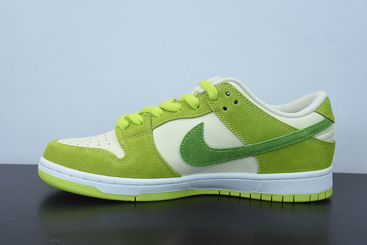 耐克Nike SB Dunk Low Green Apple白绿青苹果低帮休闲板鞋纯原版本 货号：DM0807-300
