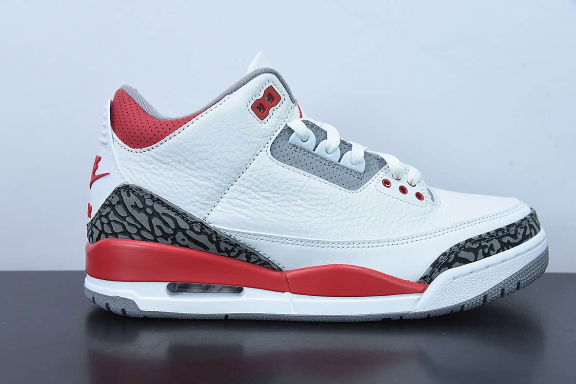 乔丹Air Jordan 3 “Fire Red”火焰红 2022复刻版中帮篮球鞋纯原版本 货号：DN3707-160