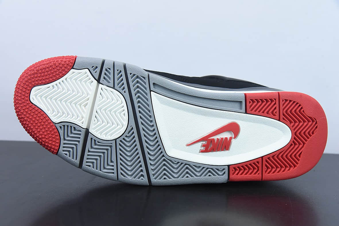 乔丹Air Jordan 4 Retro “Bred” AJ4 新黑红男子文化篮球鞋纯原版本 货号：308497-060