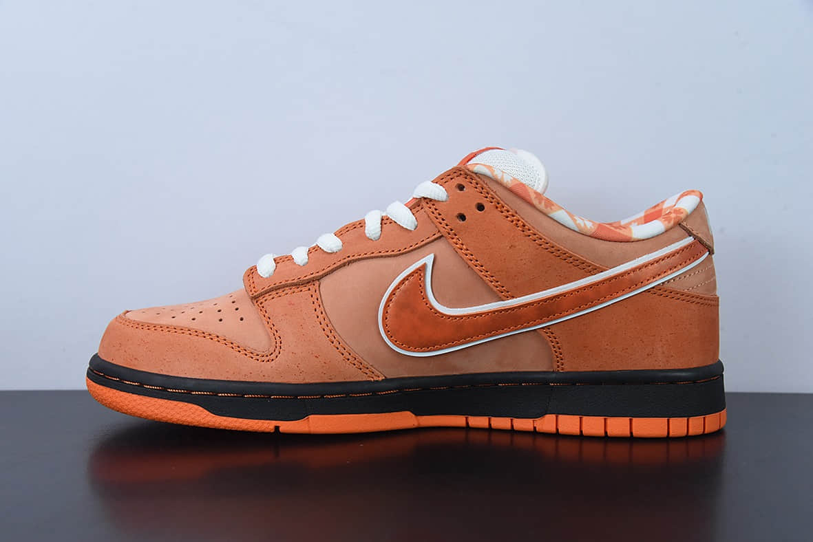 耐克Nike Concepts x Nk SB Dunk Low Orange Lobster 橙龙虾 SB低帮运动休闲板鞋纯原版本 货号：FD8776-800