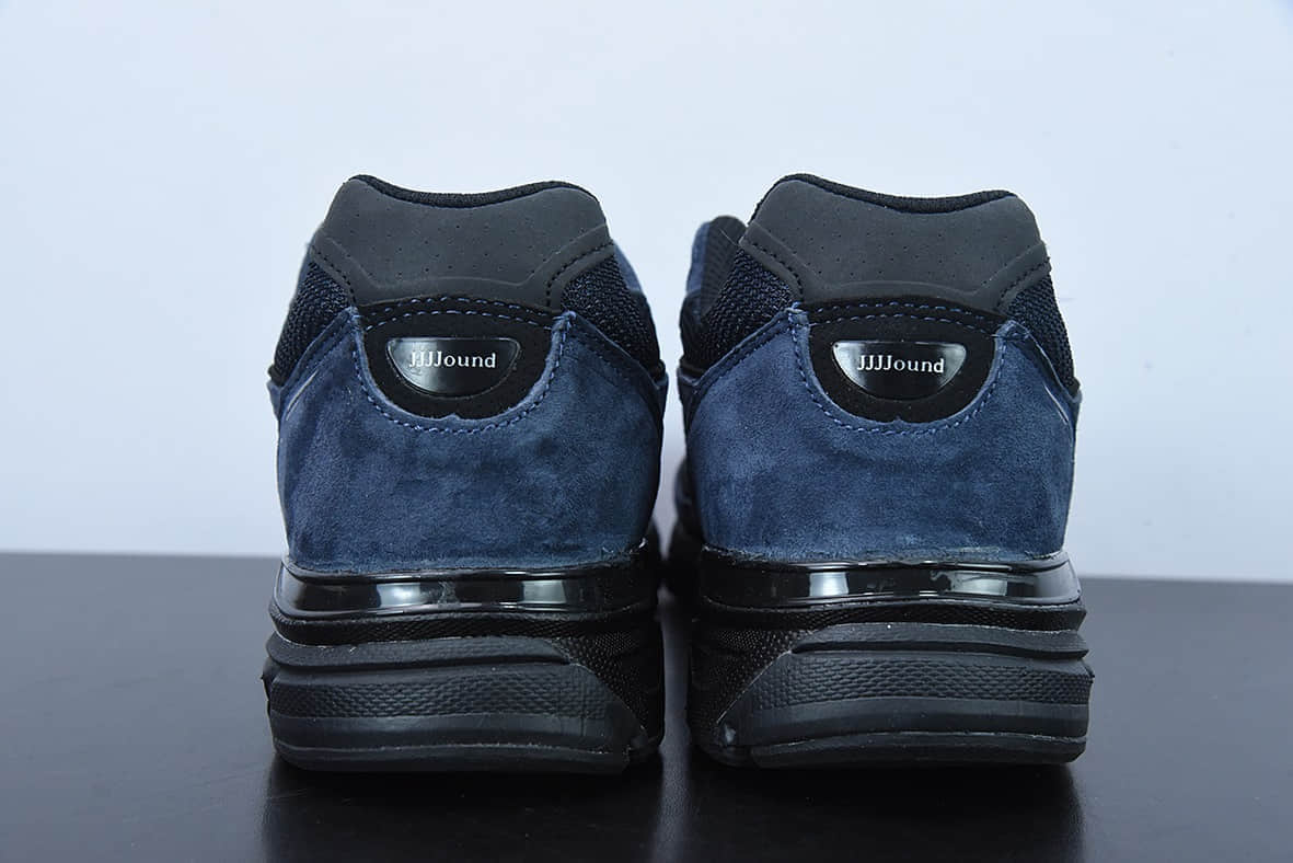 新百伦New Balance JJJJound x New Balance v4 Navy 海军蓝复古休闲跑步鞋纯原版本 货号： M990JJ4