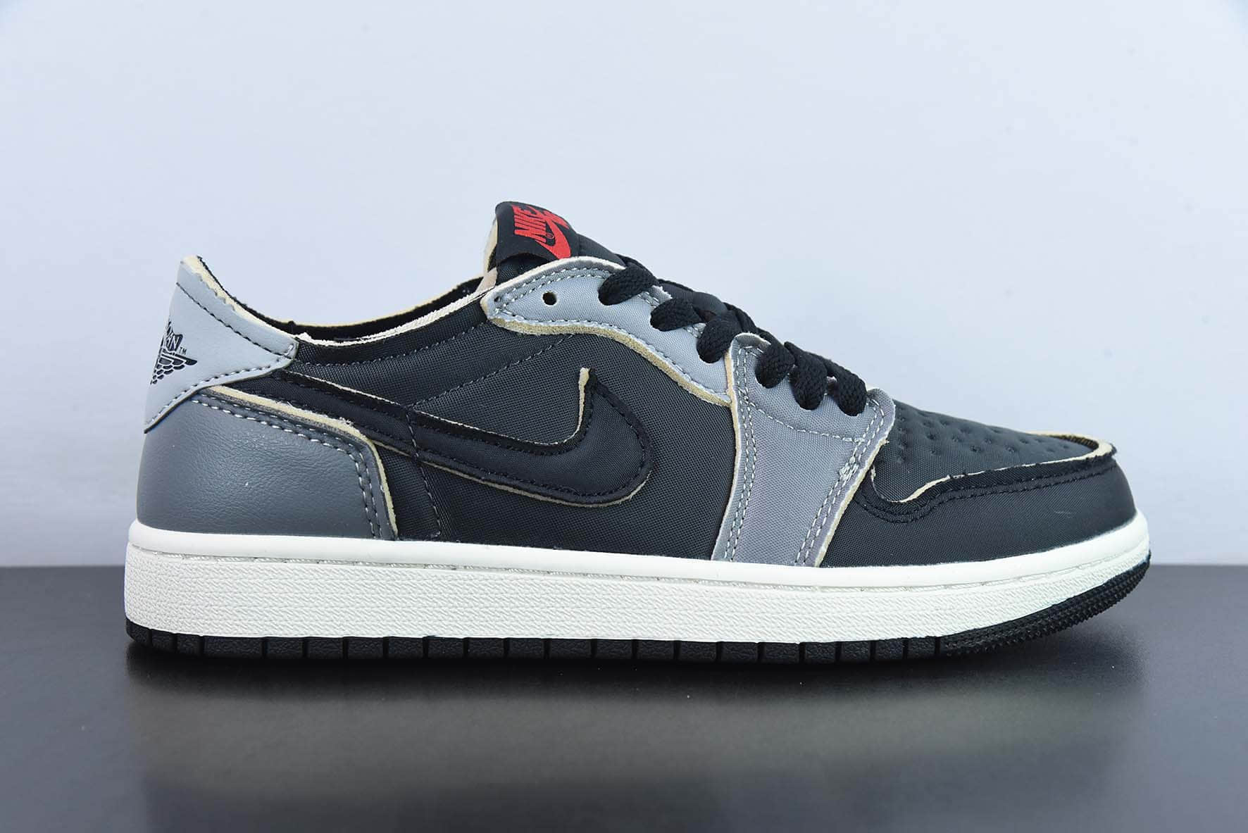 乔丹Air Jordan 1 Retro Low OG EXAJ1乔1黑灰低帮休闲板鞋纯原版本 货号：DV0982-006