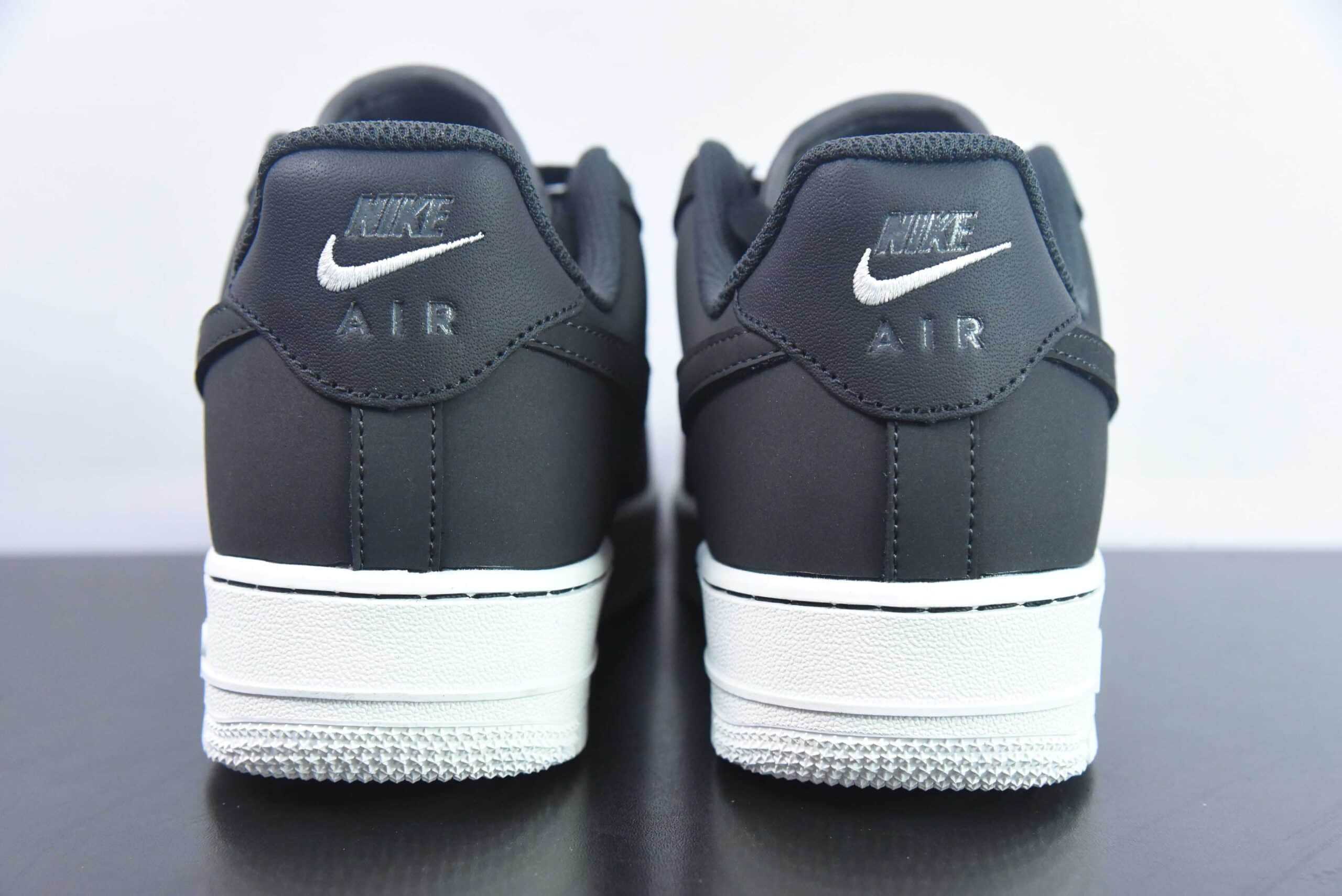 耐克Nike Air Force 1 Low 黑麂皮空军一号低帮运动休闲板鞋纯原版本 货号：DQ8571-001   