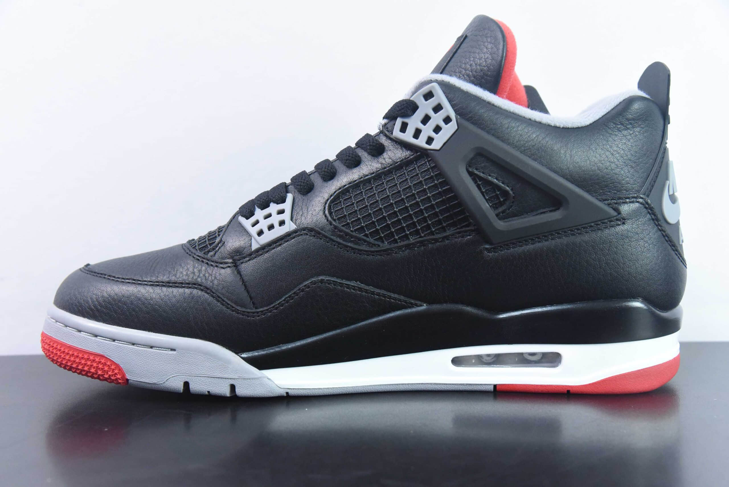 乔丹Air Jordan 4 Retro Bred Reimagined AJ4黑红公牛中帮复古休闲运动文化篮球鞋纯原版本 货号：FV5029-006