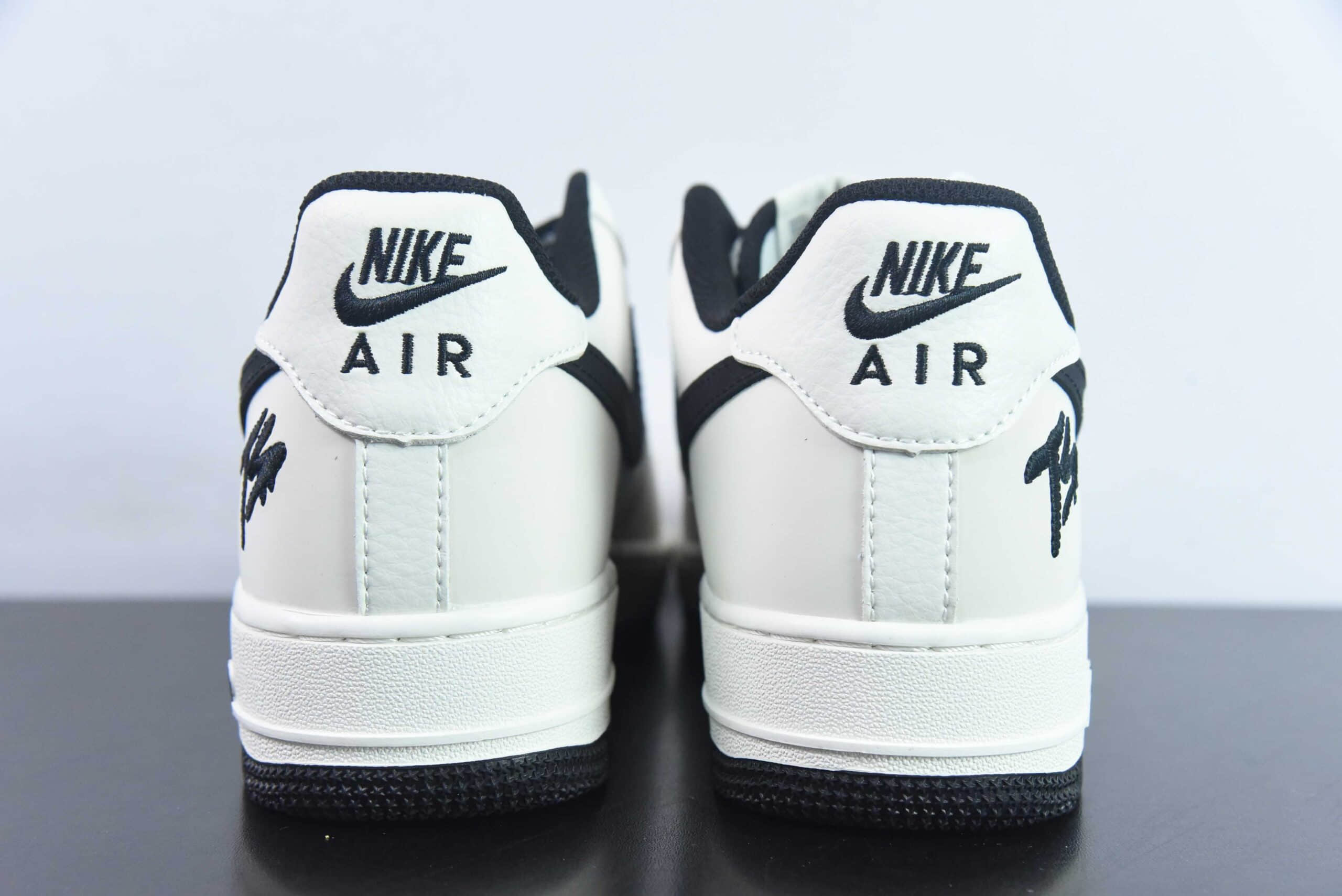 耐克Nike Fat Joe x Nike Air Force 1 Low”Terror Squad“拼接米白黑TS刺绣空军一号经典低帮百搭休闲运动板鞋纯原版本 货号：PF9055-754