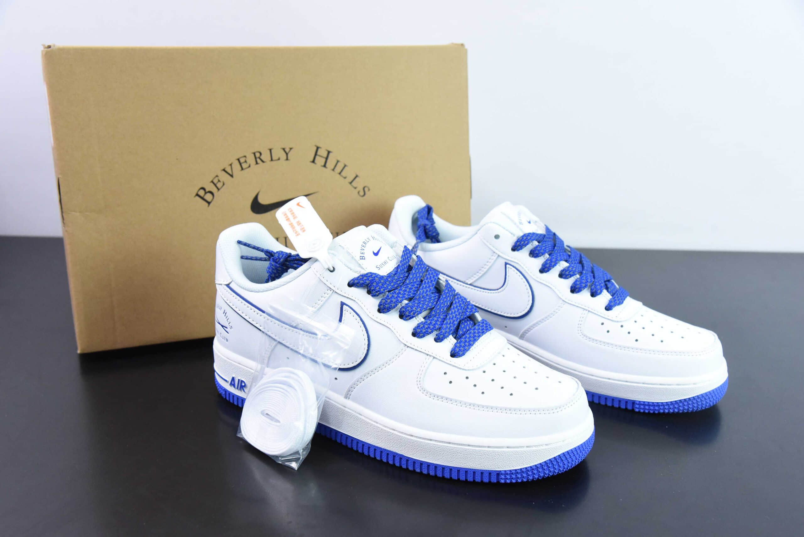 耐克Nike Air Force 1 Low ”Sushi Club“ 白蓝经典空军一号低帮休闲板鞋纯原版本 货号：NS0517-006