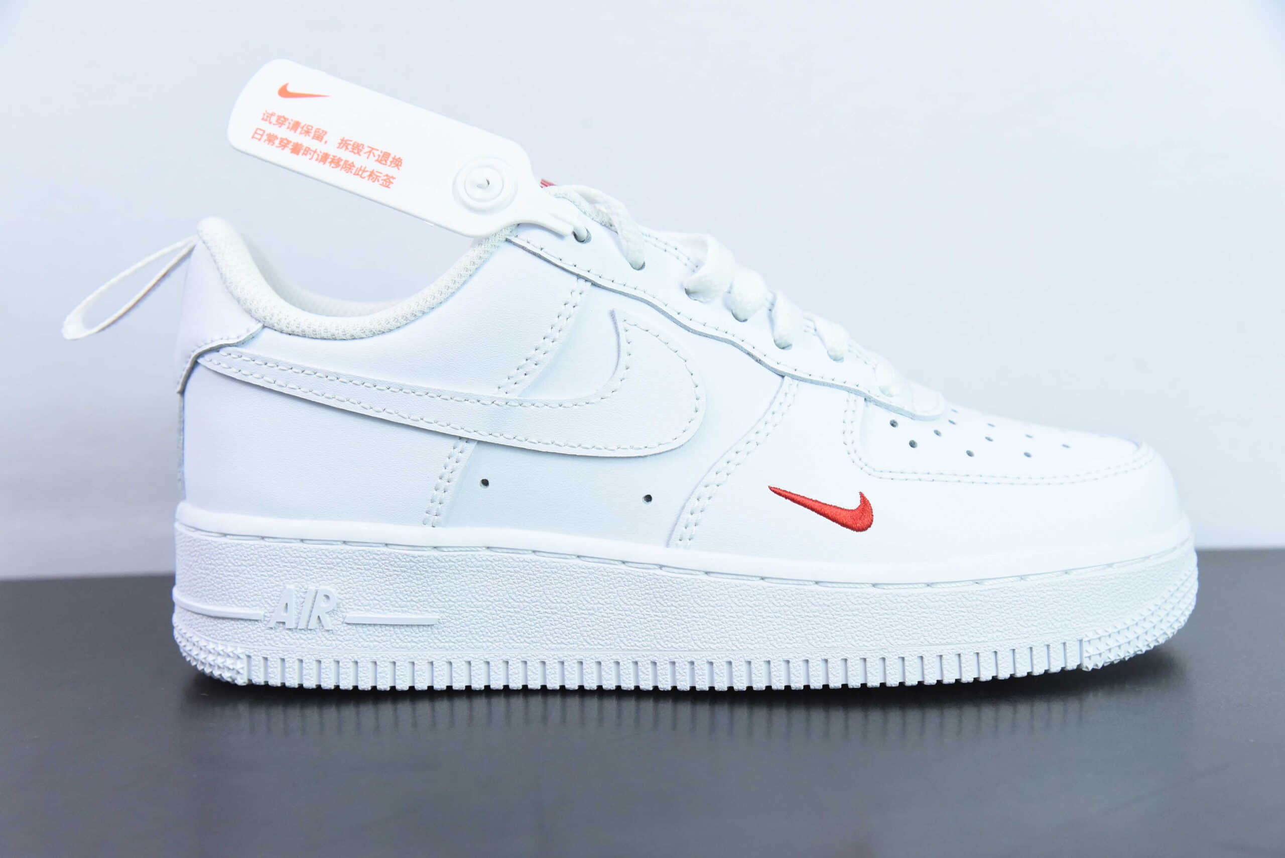 耐克Nike Air Force 1 Low 07 白红小勾空军一号低帮休闲板鞋纯原版本 货号：FZ7187-100 