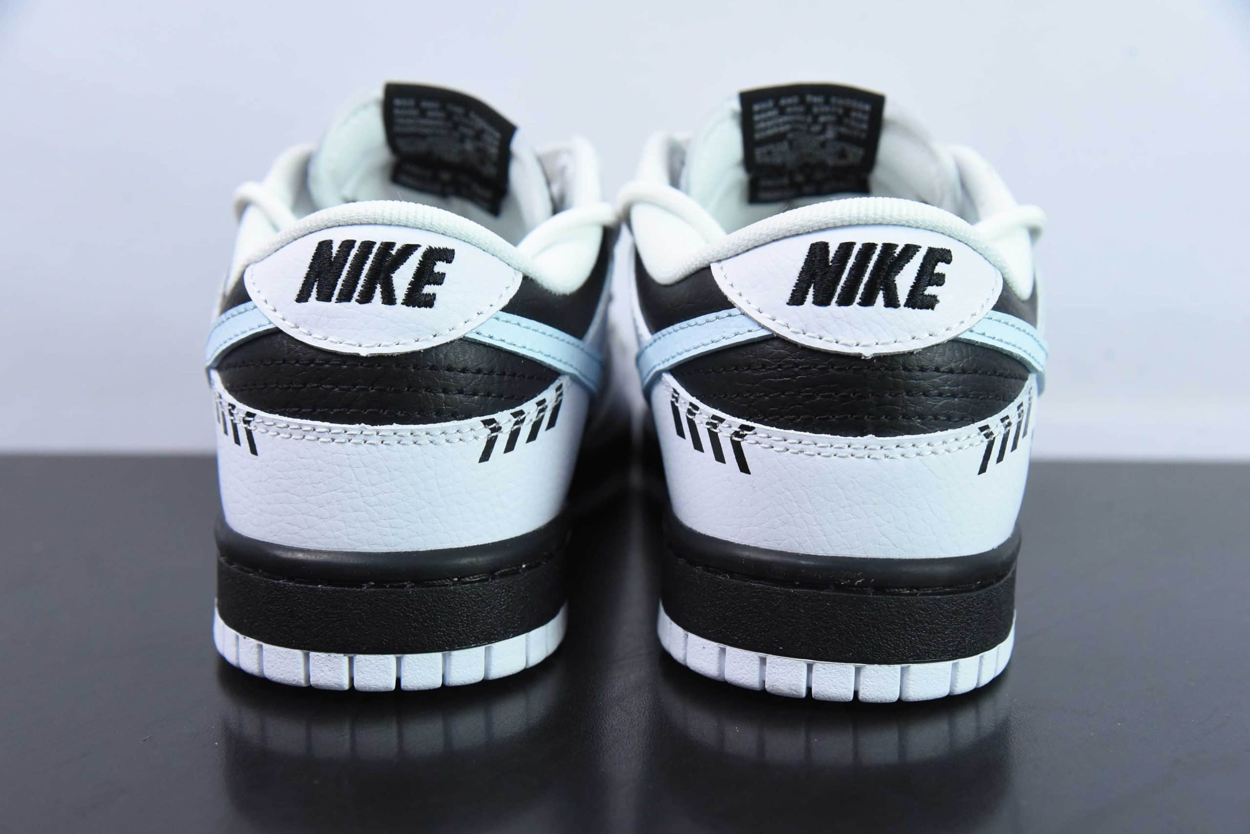 耐克Nike Dunk Low Reverse Panda 极速赛车黑白熊猫涂鸦撞色SB绑带低帮休闲板鞋纯原版本 货号：FD9064-011