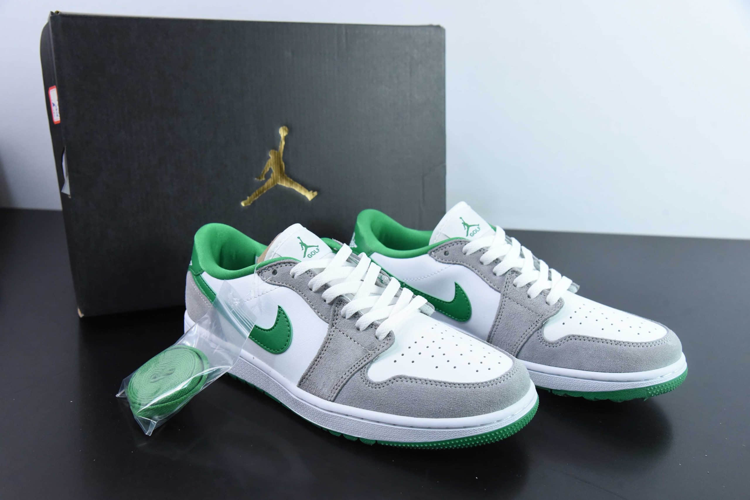 乔丹Air Jordan 1 Low Golf AJ1 高尔夫白灰绿low复古篮球鞋纯原版本 货号：DD9315-112