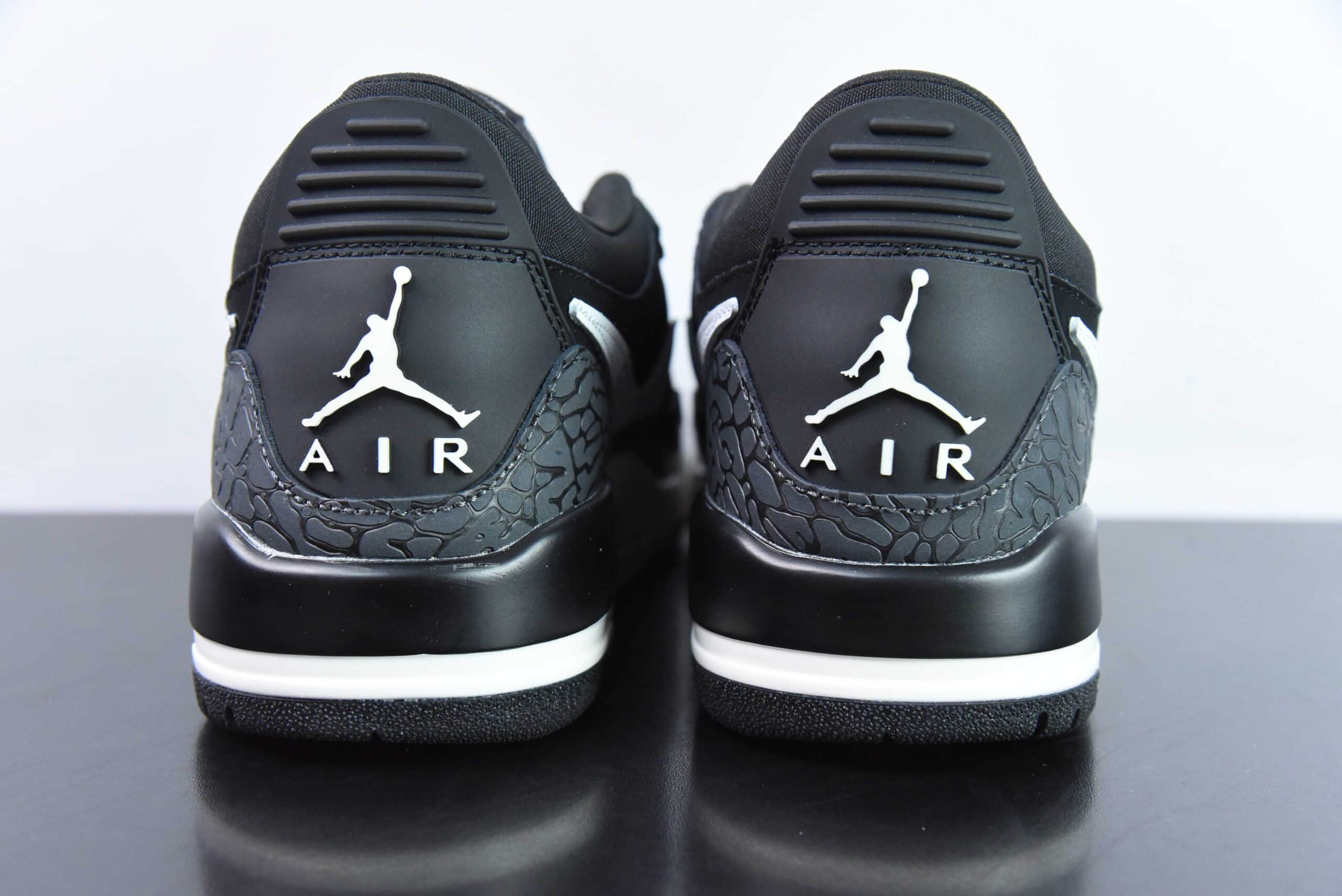 乔丹Jordan Air Jordan Legacy Aj312黑白低帮复古文化篮球鞋纯原版本 货号：CD7069-001 