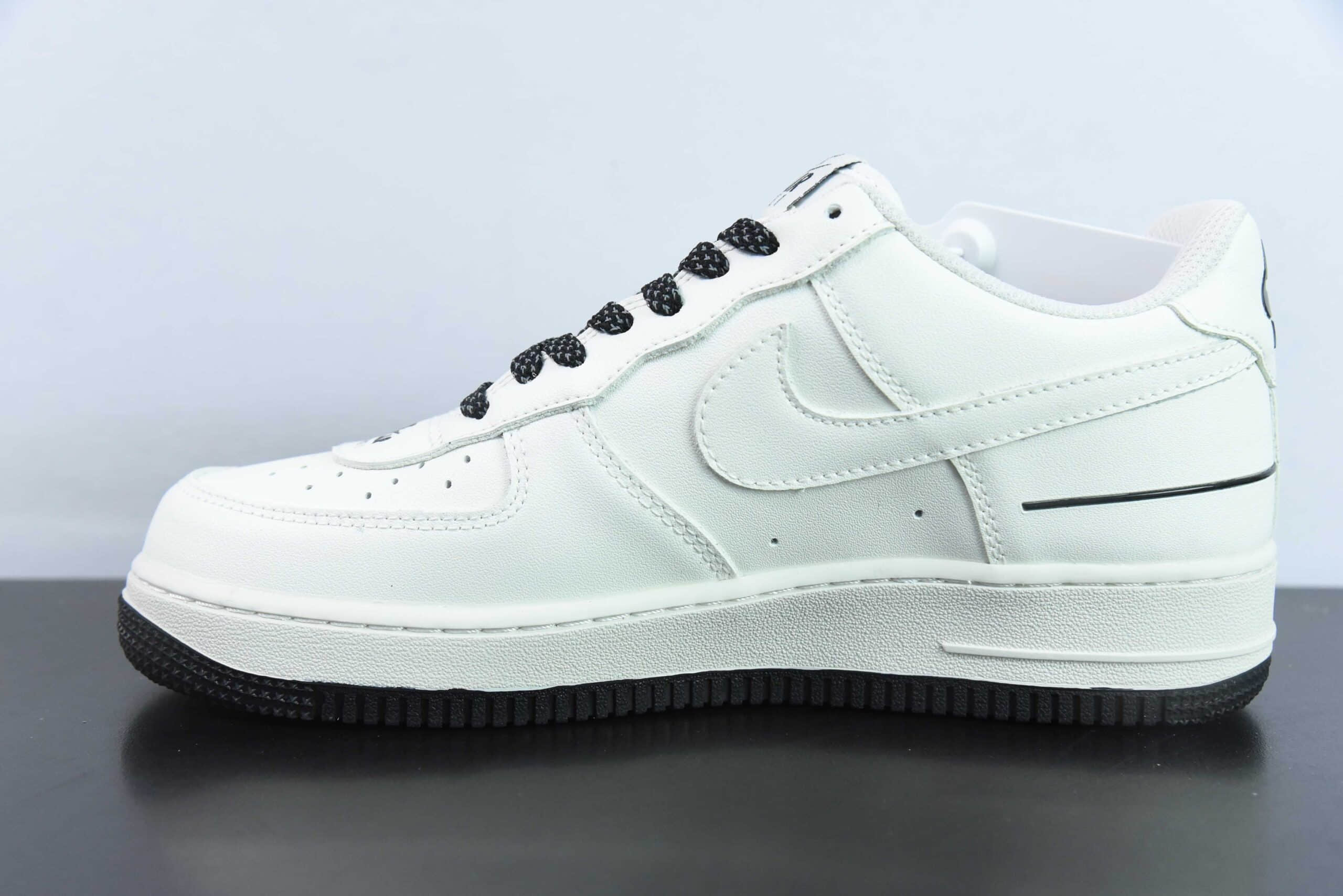 耐克Nike Air Force 1'07 Low米黑三勾满天星空军一号低帮休闲板鞋纯原版本 货号：CJ1379-602