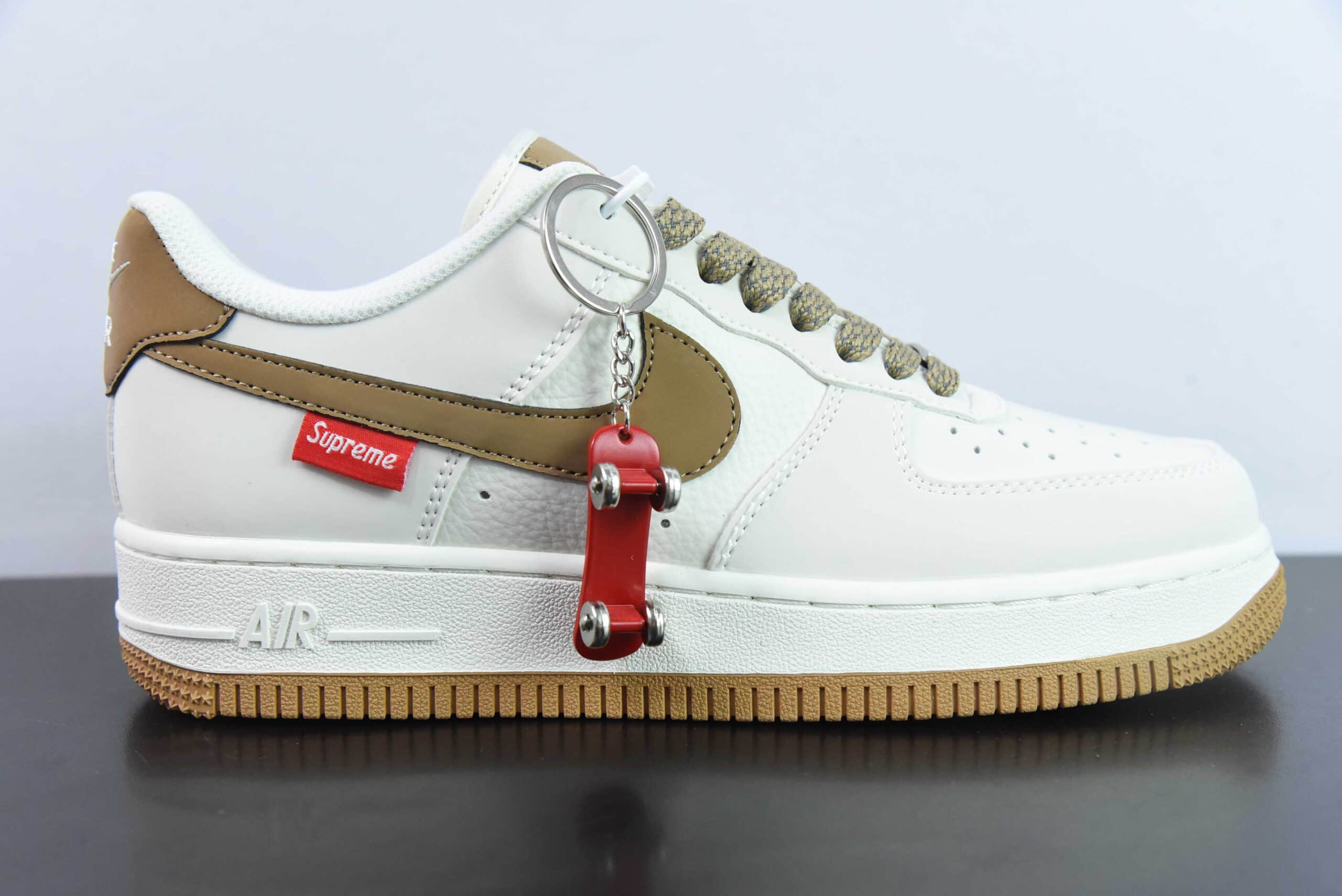 耐克NIke Air Force 1 '07 Low “Supreme联名咖啡棕” 空军一号低帮休闲板鞋纯原版本 货号：HD1968-019