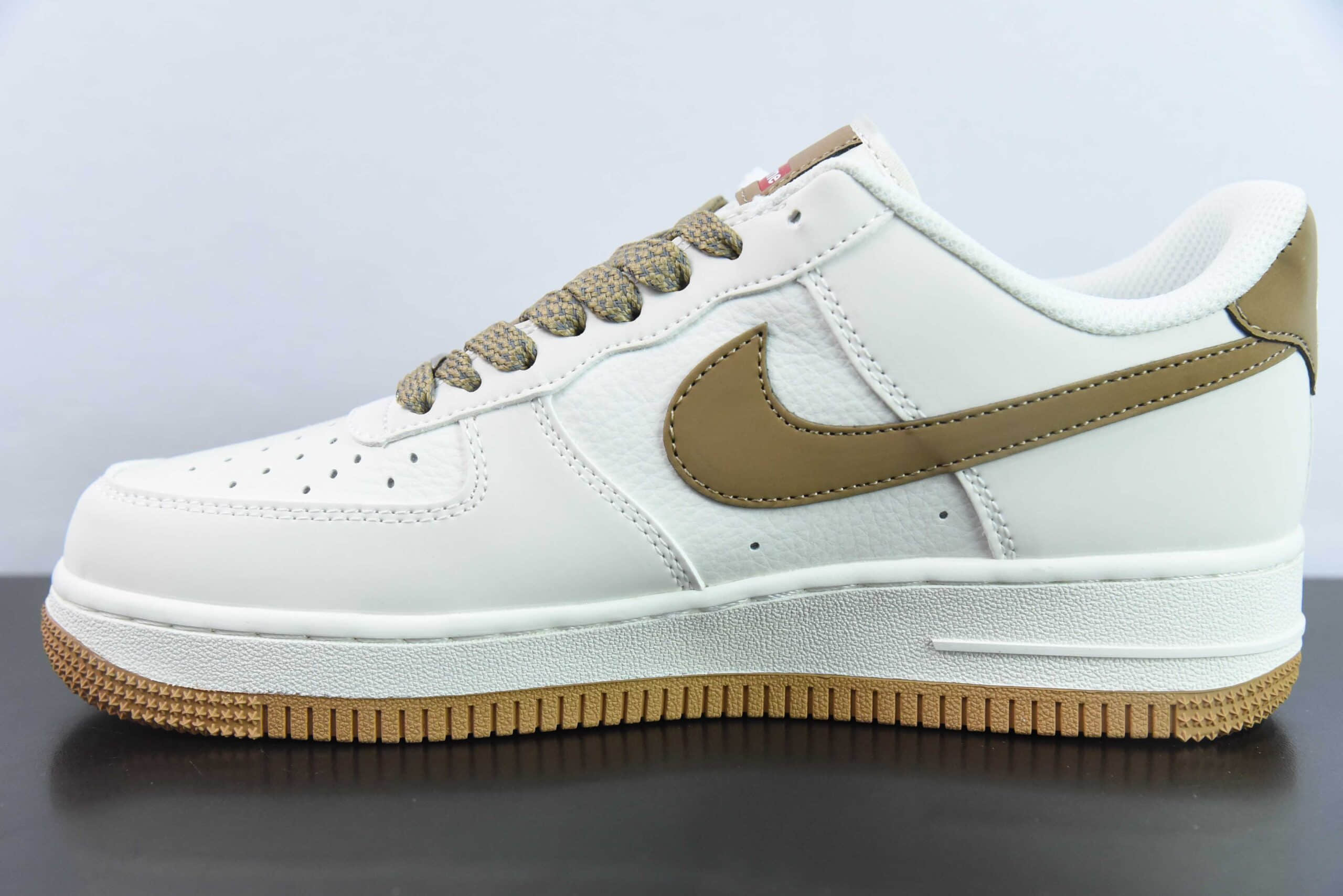 耐克NIke Air Force 1 '07 Low “Supreme联名咖啡棕” 空军一号低帮休闲板鞋纯原版本 货号：HD1968-019