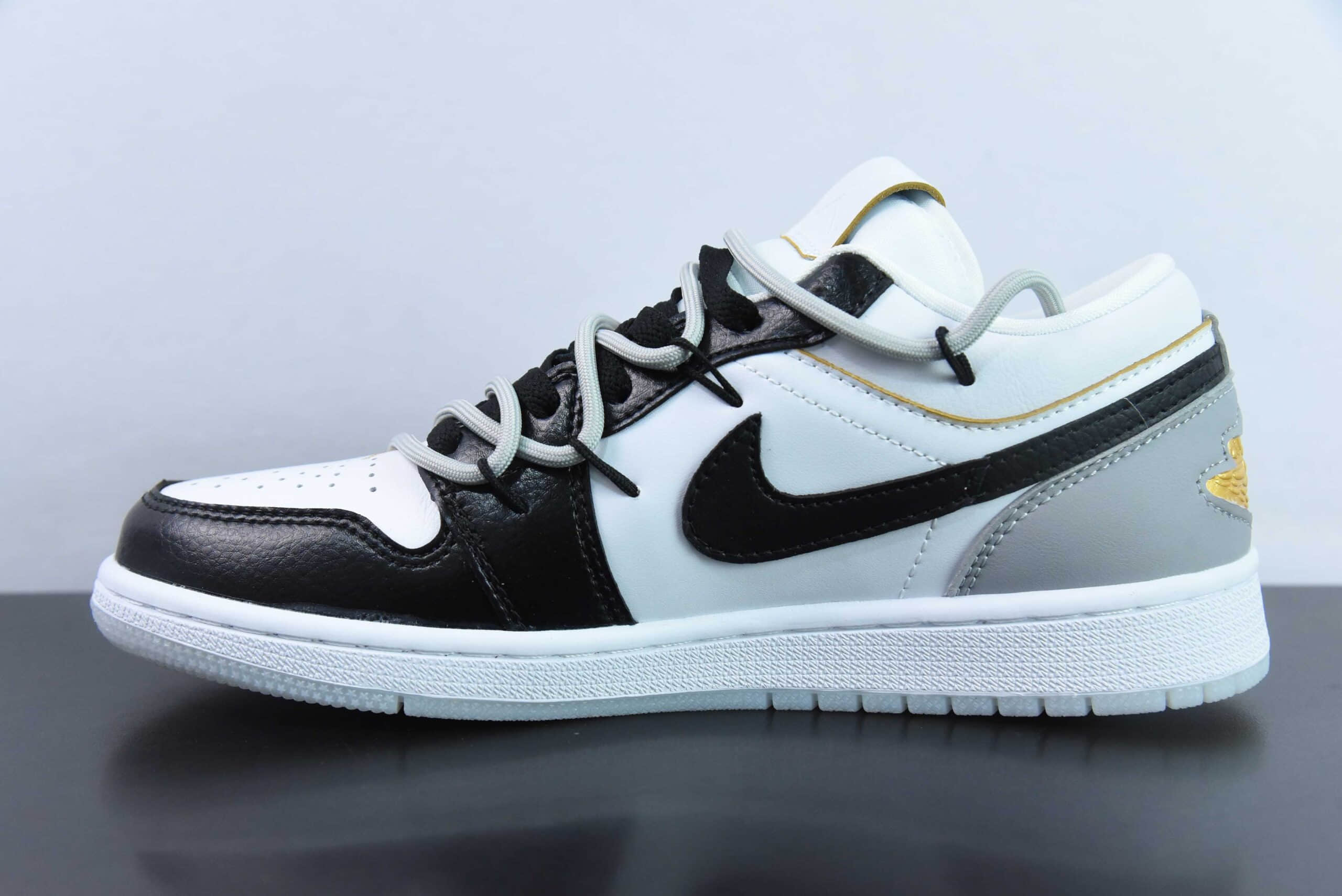 乔丹Air Jordan 1 Low 手绘绑绳解构低帮AJ1低帮休闲板鞋纯原版本 货号：FN8901-164