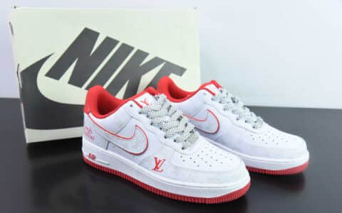 耐克NIke Air Force 1 '07 Low “LV联名红暗夜精灵”空军一号低帮休闲板鞋纯原版本 货号：DR9868-100