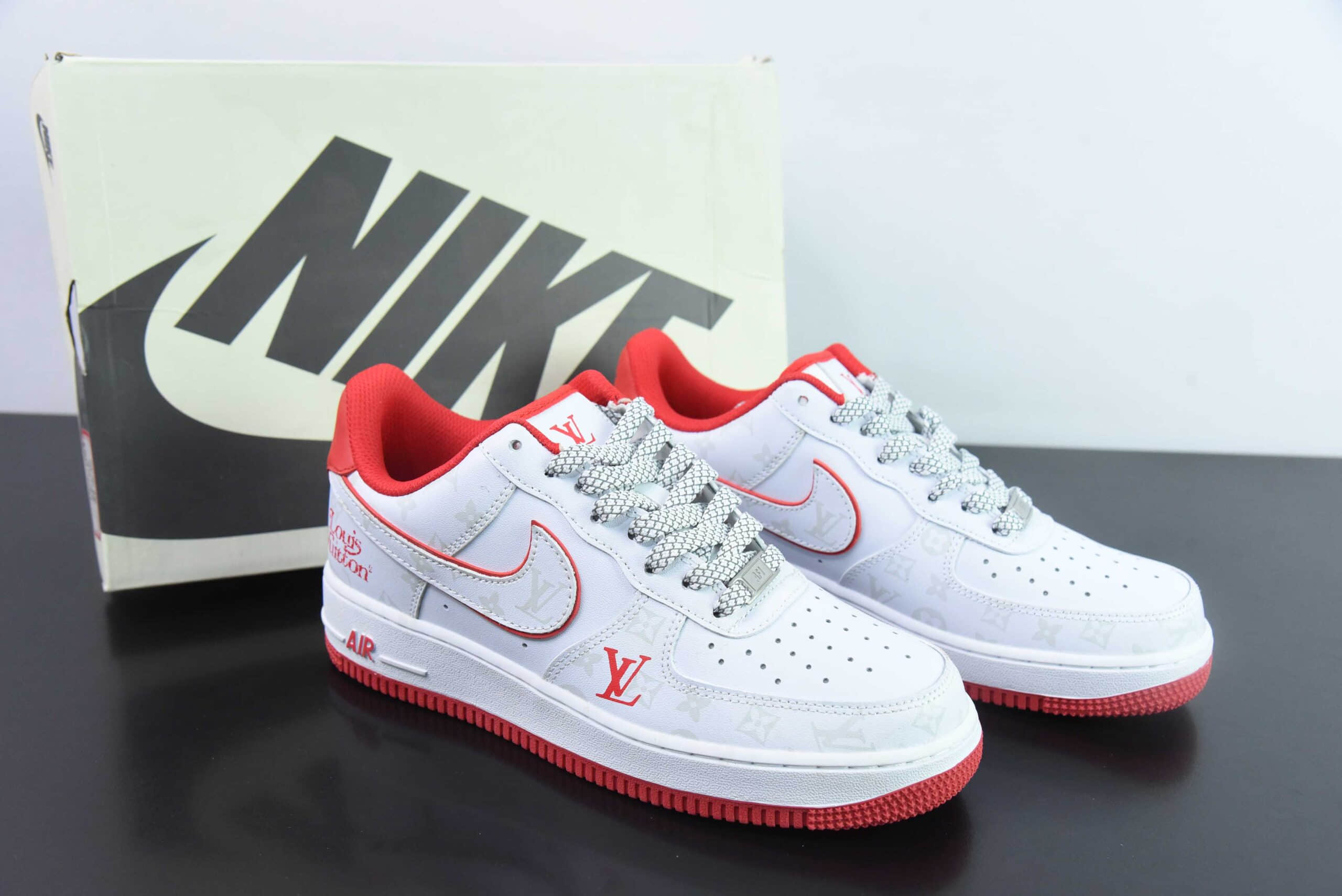 耐克NIke Air Force 1 '07 Low “LV联名红暗夜精灵”空军一号低帮休闲板鞋纯原版本 货号：DR9868-100