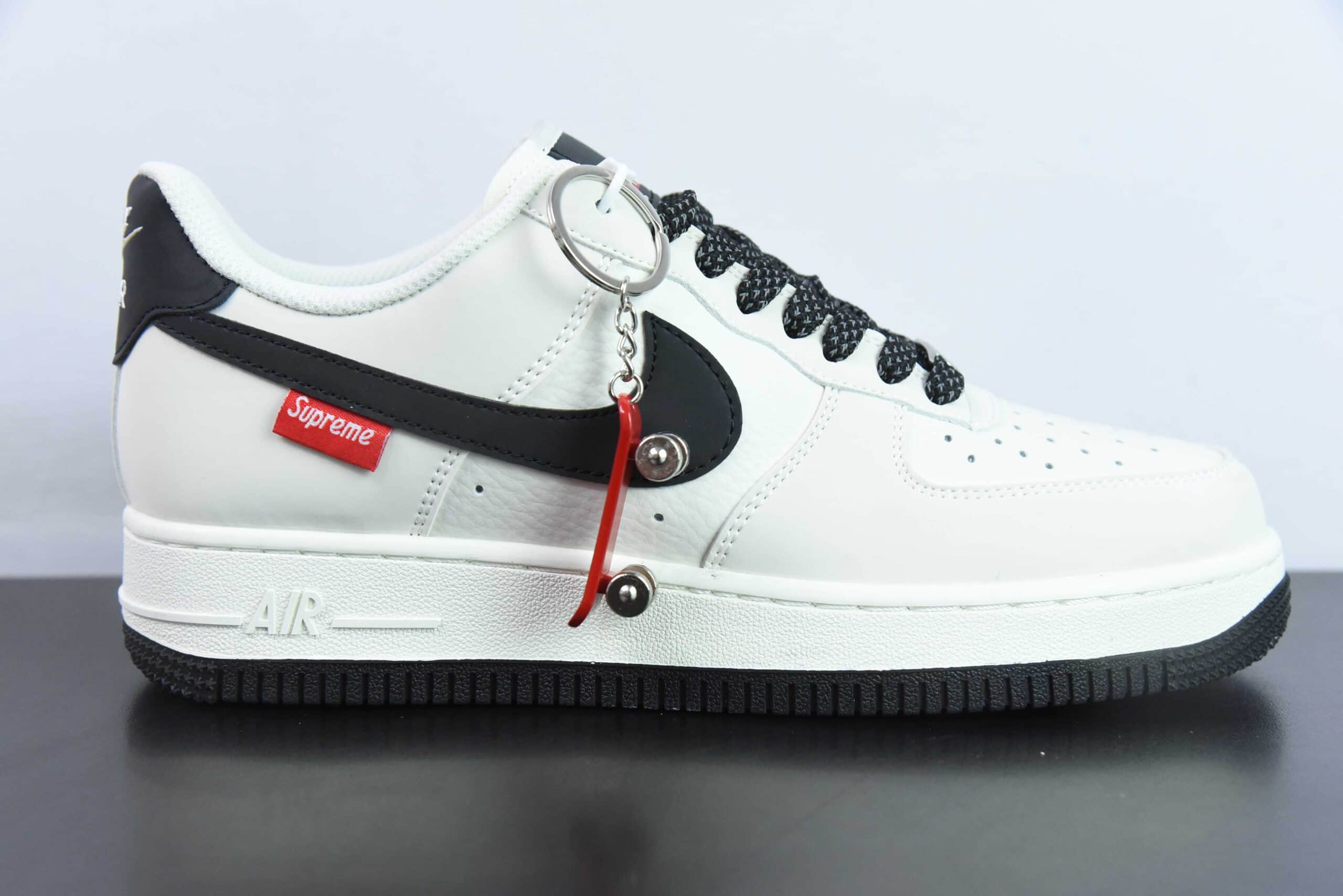 耐克NIke Air Force 1 '07 Low “Supreme联名米黑” 空军一号低帮休闲板鞋纯原版本 货号：HD1968-009 