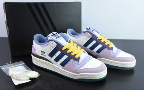 阿迪达斯 Adidas Forum Low葡萄紫色低帮复古休闲板鞋纯原版本 货号：ID6266