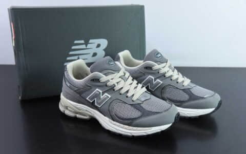 新百伦New Balance 2002RLinen withSlate Grey麂皮工装奶油白灰低帮复古休闲慢跑鞋纯原版本 货号：W2002RNM