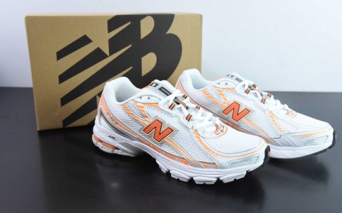 新百伦New Balance NB740系列白橙复古老爹风休闲运动慢跑鞋纯原版本 货号：MR740SE