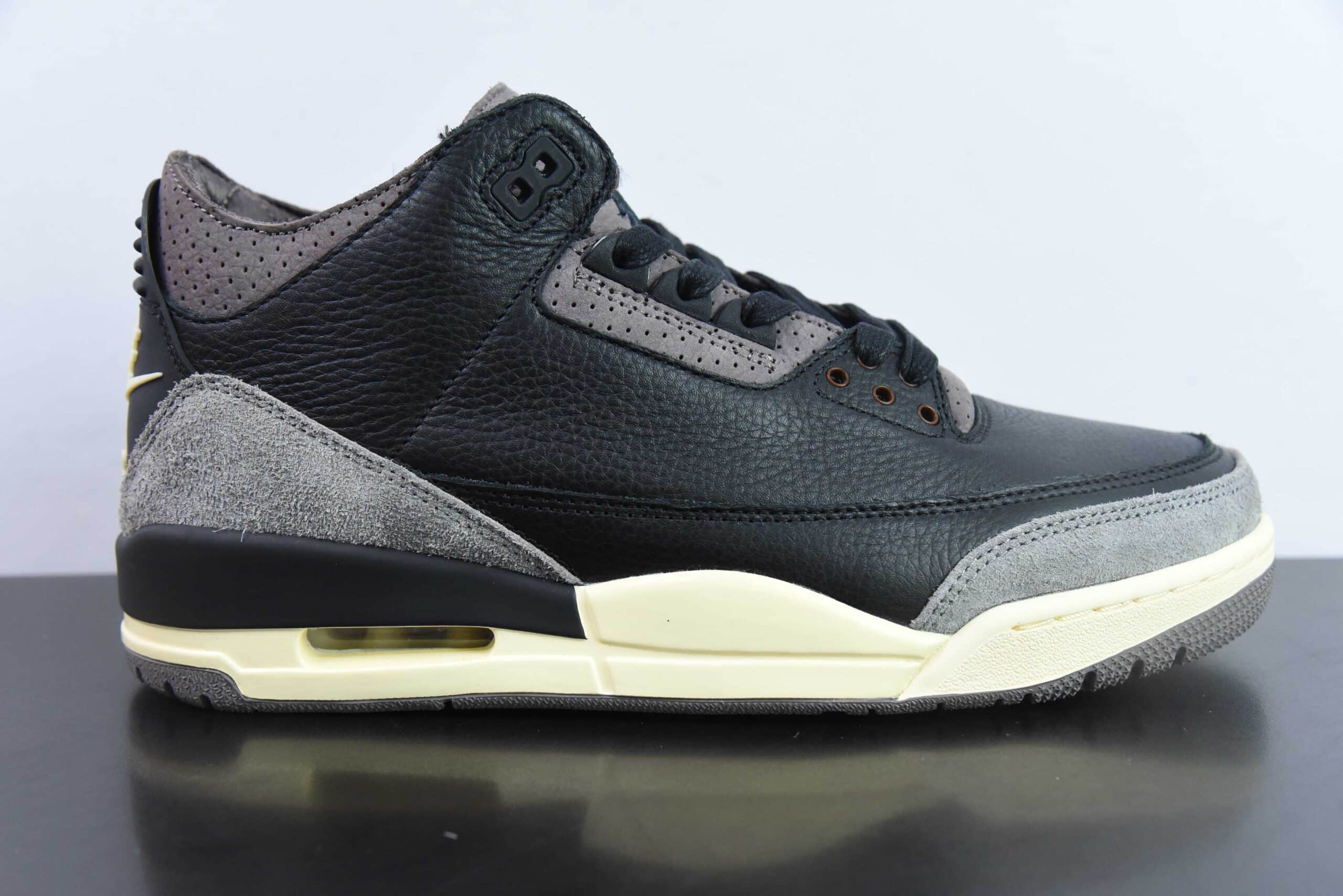 乔丹A Ma Maniere x Air Jordan 3 Retro Black AJ3联名款黑棕男子文化篮球鞋纯原版本 货号：FZ4811-001