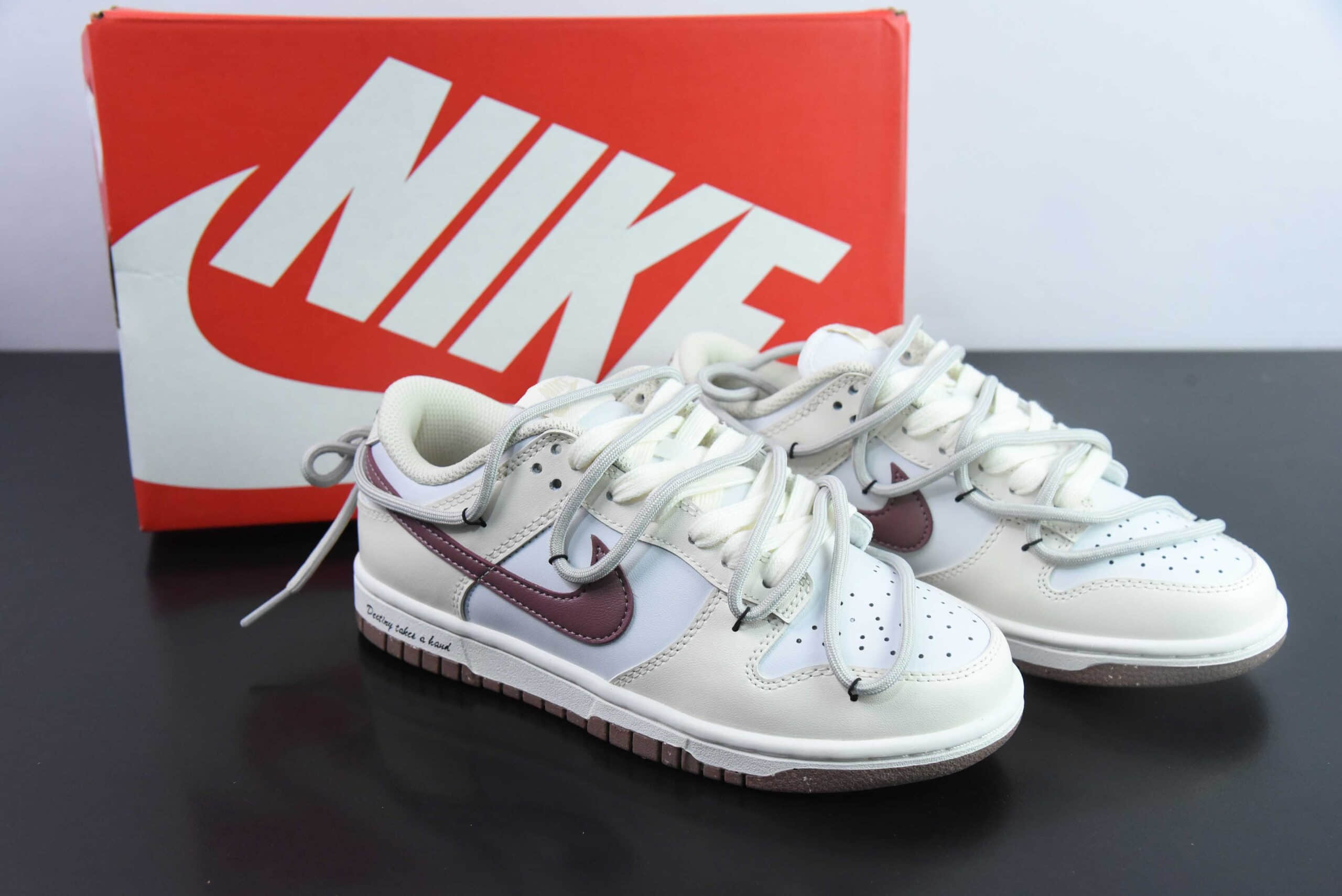 耐克Nike SB Dunk Low 蒸汽木偶生打椰椰解构抽绳鞋带SB低帮休闲滑板鞋纯原版本 货号：DD1873-103