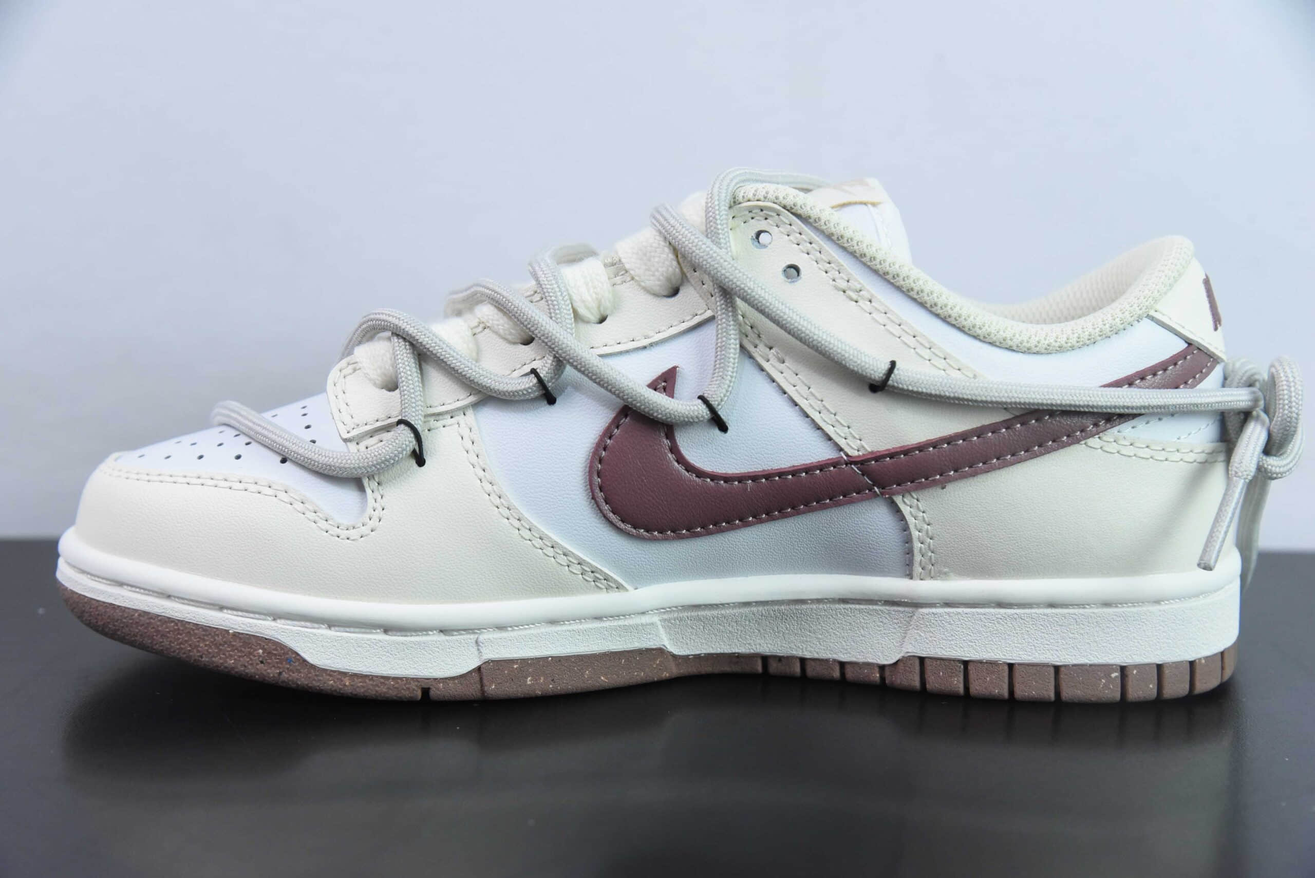 耐克Nike SB Dunk Low 蒸汽木偶生打椰椰解构抽绳鞋带SB低帮休闲滑板鞋纯原版本 货号：DD1873-103