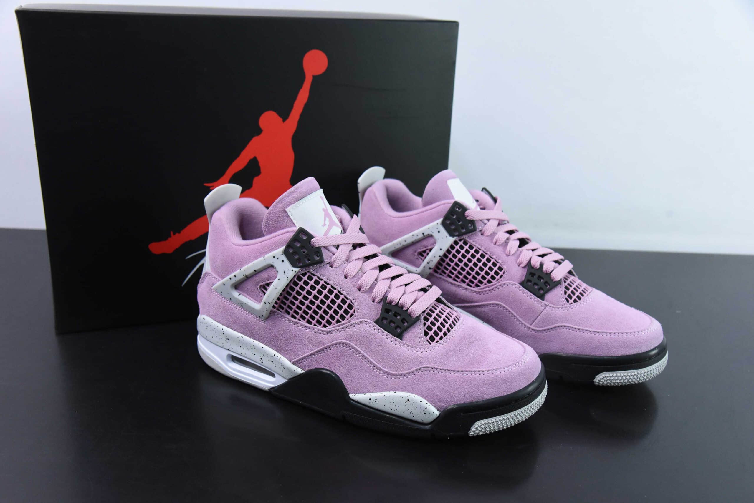 乔丹Air Jordan 4 Orchid AJ4 乔4猛男粉男子文化篮球鞋纯原版本 货号：AQ9129-501