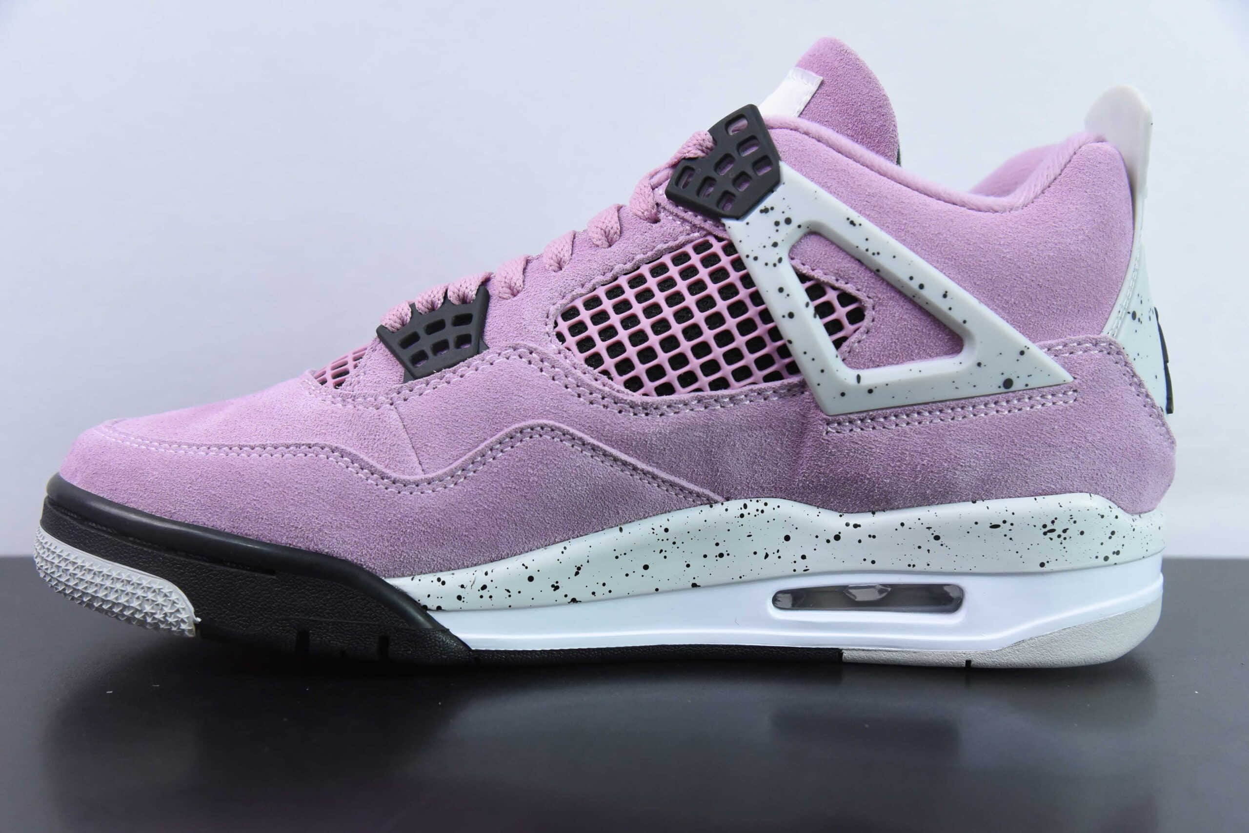 乔丹Air Jordan 4 Orchid AJ4 乔4猛男粉男子文化篮球鞋纯原版本 货号：AQ9129-501