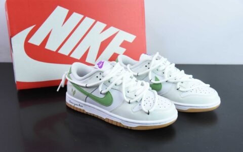 耐克Nike Dunk Low 春夏系列青提山茶白绿 SB低帮休闲板鞋纯原版本 货号：FD9922-151