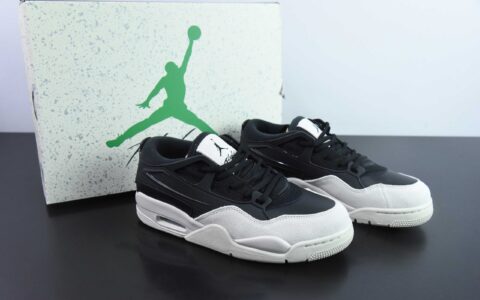 乔丹Air Jordan 4 Remastered AJ4 乔4重制黑白低帮复古文化篮球鞋纯原版本 货号：FQ7939-001
