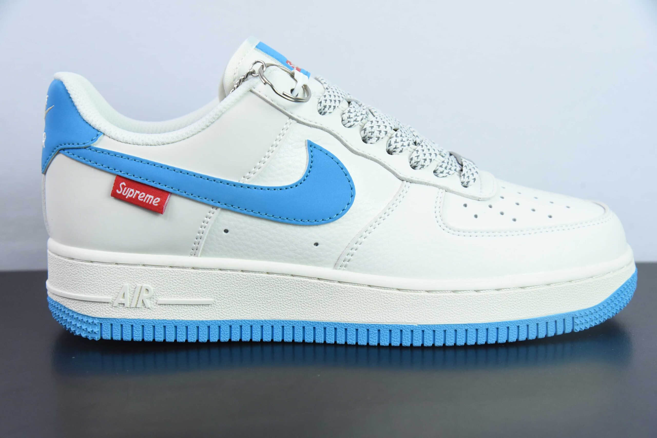 耐克Nike Air Force 1 Low 07 x Supreme联名白蓝满天星空军一号低帮休闲板鞋纯原版本 货号：HD1968-024