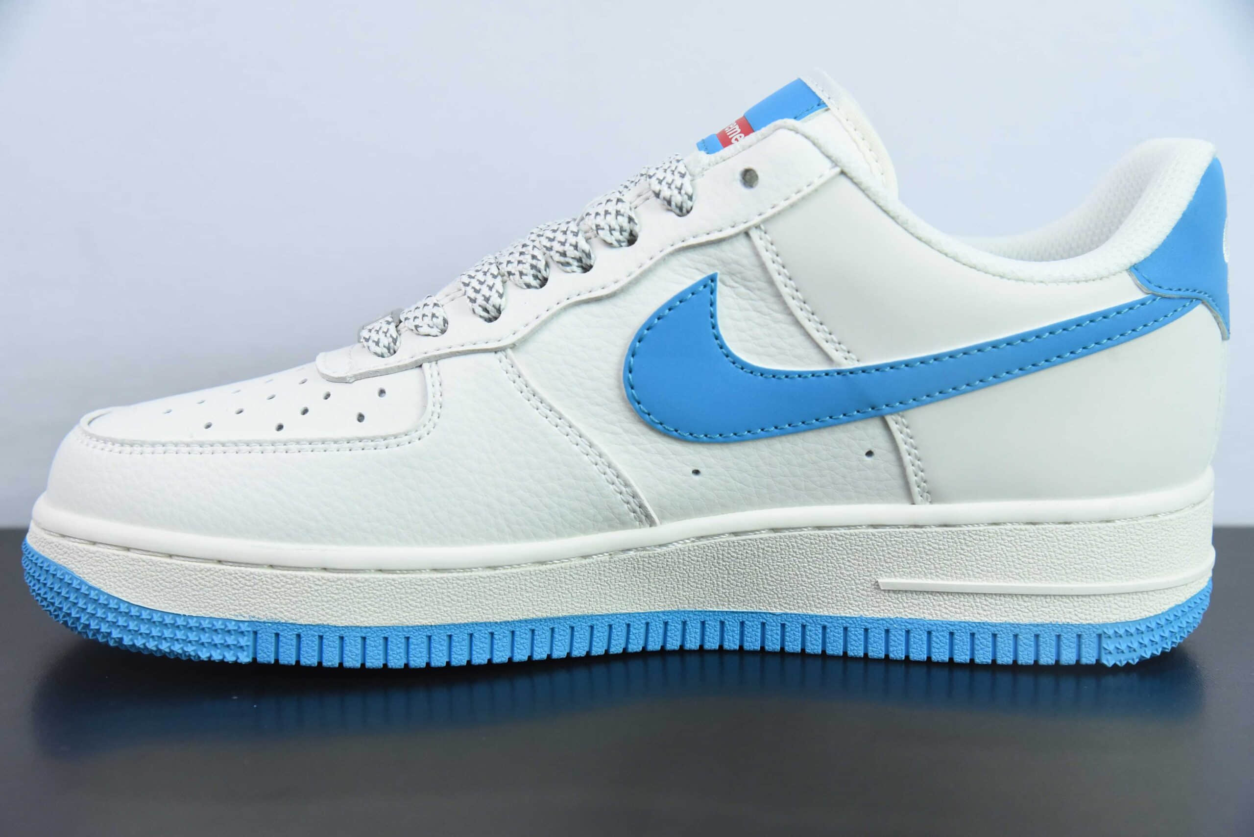 耐克Nike Air Force 1 Low 07 x Supreme联名白蓝满天星空军一号低帮休闲板鞋纯原版本 货号：HD1968-024